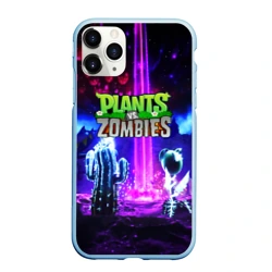 Чехол для iPhone 11 Pro Max матовый Plants vs.zombies