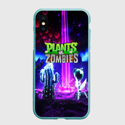 Чехол для iPhone XS Max матовый Plants vs.zombies