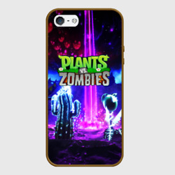 Чехол для iPhone 5/5S матовый Plants vs.zombies
