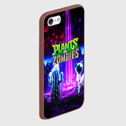 Чехол для iPhone 5/5S матовый Plants vs.zombies - фото 2