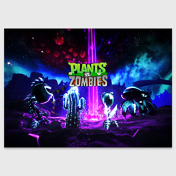 Поздравительная открытка Plants vs.zombies