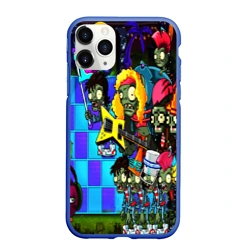 Чехол для iPhone 11 Pro Max матовый Зомби против Растений