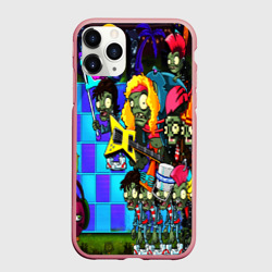 Чехол для iPhone 11 Pro Max матовый Зомби против Растений