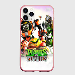 Чехол для iPhone 11 Pro Max матовый Plants vs.Zombies
