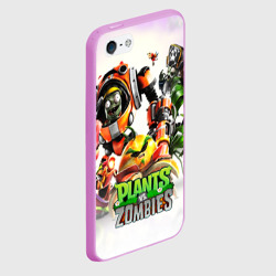 Чехол для iPhone 5/5S матовый Plants vs.Zombies - фото 2