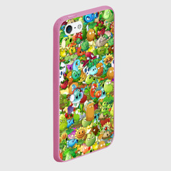 Чехол для iPhone 5/5S матовый Plants vs zombies - фото 2