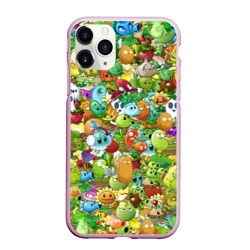 Чехол для iPhone 11 Pro Max матовый Plants vs zombies