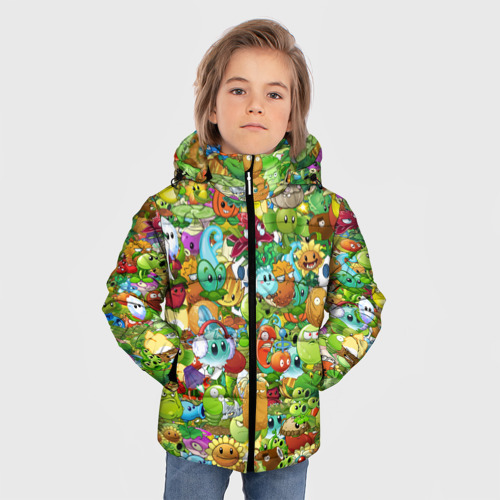 Зимняя куртка для мальчиков 3D Plants vs zombies - фото 3