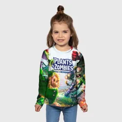 Детский лонгслив 3D Plants vs Zombies - фото 2