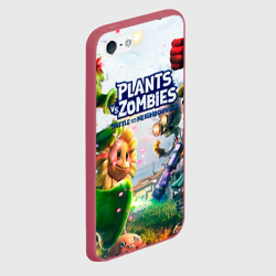 Чехол для iPhone 5/5S матовый Plants vs Zombies - фото 2