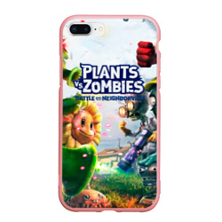 Чехол для iPhone 7Plus/8 Plus матовый Plants vs Zombies