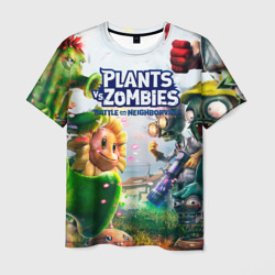 Мужская футболка 3D Plants vs Zombies