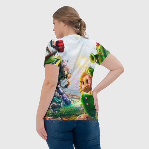 Женская футболка 3D Plants vs Zombies, цвет 3D печать - фото 7