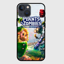 Чехол для iPhone 13 mini Plants vs Zombies