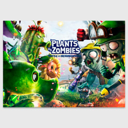 Поздравительная открытка Plants vs Zombies