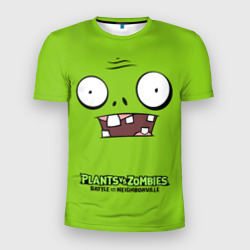 Мужская футболка 3D Slim Plants vs Zombies Зомби