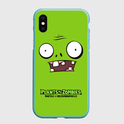 Чехол для iPhone XS Max матовый Plants vs Zombies Зомби