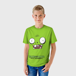 Детская футболка 3D Plants vs Zombies Зомби - фото 2