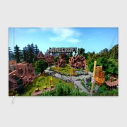 Флаг 3D Minecraft world