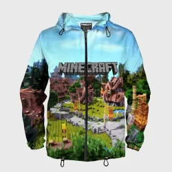Мужская ветровка 3D Minecraft world