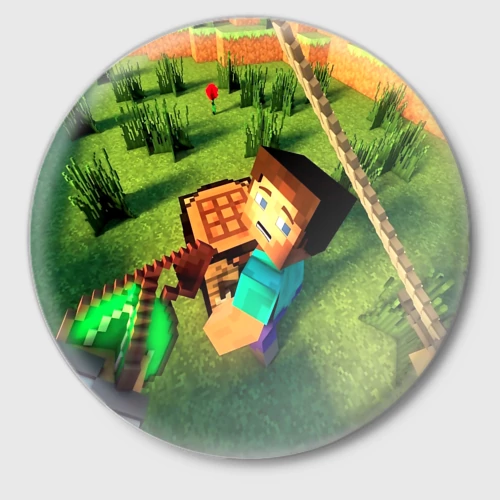 Картинка майнкрафт круглая для печати