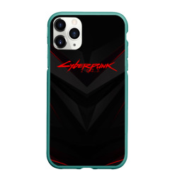 Чехол для iPhone 11 Pro Max матовый Cyberpunk 2077 Киберпанк 2077