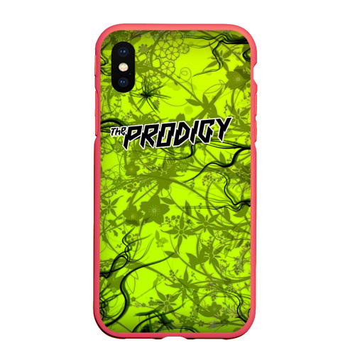 Чехол для iPhone XS Max матовый The Prodigy, цвет красный