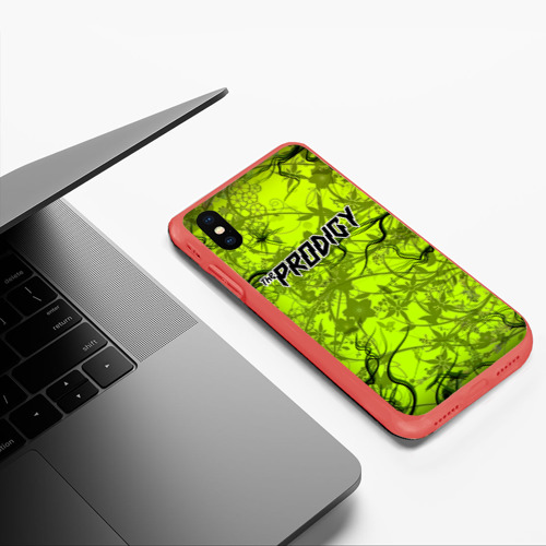 Чехол для iPhone XS Max матовый The Prodigy, цвет красный - фото 5