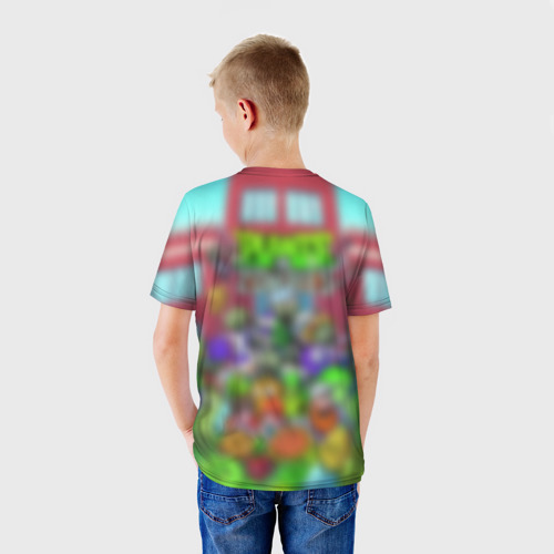 Детская футболка 3D Plants vs zombies, цвет 3D печать - фото 4