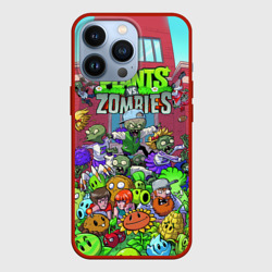 Чехол для iPhone 13 Pro Plants vs zombies