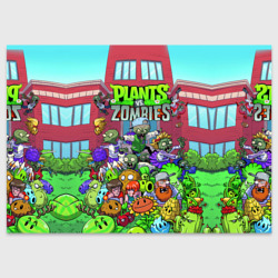 Поздравительная открытка Plants vs zombies
