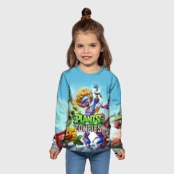 Детский лонгслив 3D Plants vs zombies - фото 2