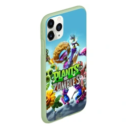 Чехол для iPhone 11 Pro Max матовый Plants vs zombies - фото 2