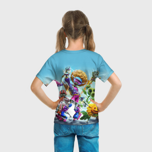 Детская футболка 3D Plants vs zombies, цвет 3D печать - фото 6