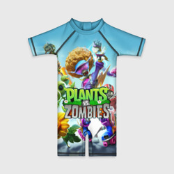 Детский купальный костюм 3D Plants vs zombies
