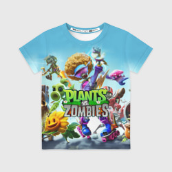 Детская футболка 3D Plants vs zombies