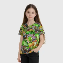 Детская футболка 3D Plants vs zombies - фото 2