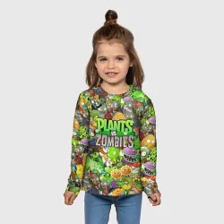 Детский лонгслив 3D Plants vs zombies - фото 2