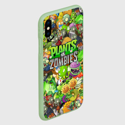 Чехол для iPhone XS Max матовый Plants vs zombies - фото 2