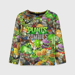 Детский лонгслив 3D Plants vs zombies