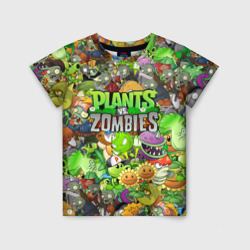 Plants vs zombies – Детская футболка 3D с принтом купить со скидкой в -33%