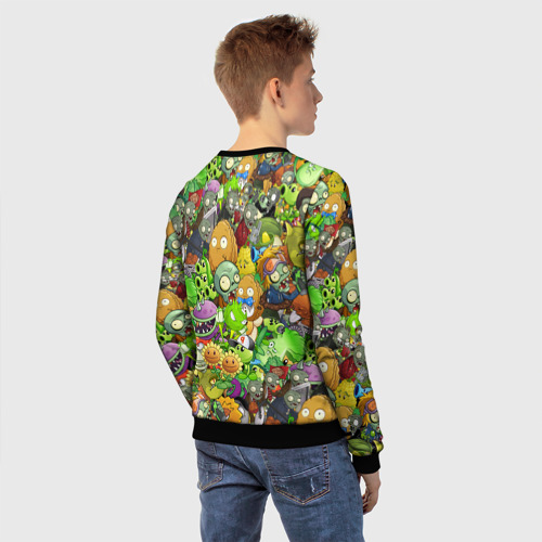 Детский свитшот 3D Plants vs zombies - фото 4
