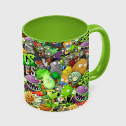 Кружка с полной запечаткой Plants vs zombies