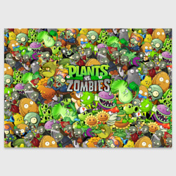 Поздравительная открытка Plants vs zombies