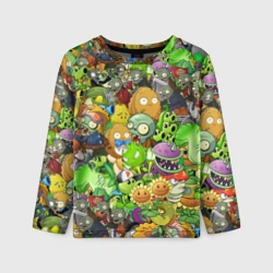Детский лонгслив 3D Plants vs zombies