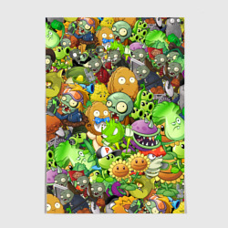 Постер Plants vs zombies