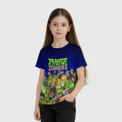 Детская футболка 3D Plants vs zombies - фото 2