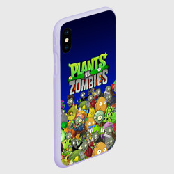 Чехол для iPhone XS Max матовый Plants vs zombies - фото 2
