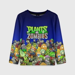Детский лонгслив 3D Plants vs zombies