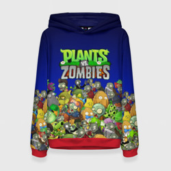 Женская толстовка 3D Plants vs zombies